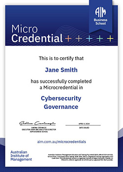 ABS Microcredentials Cybersecurity Governance